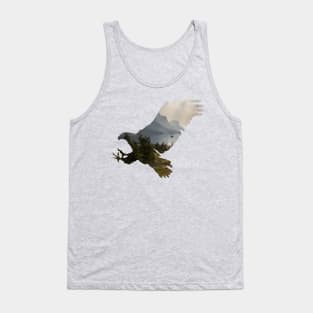 Eagle Landscape Silhouette Tank Top